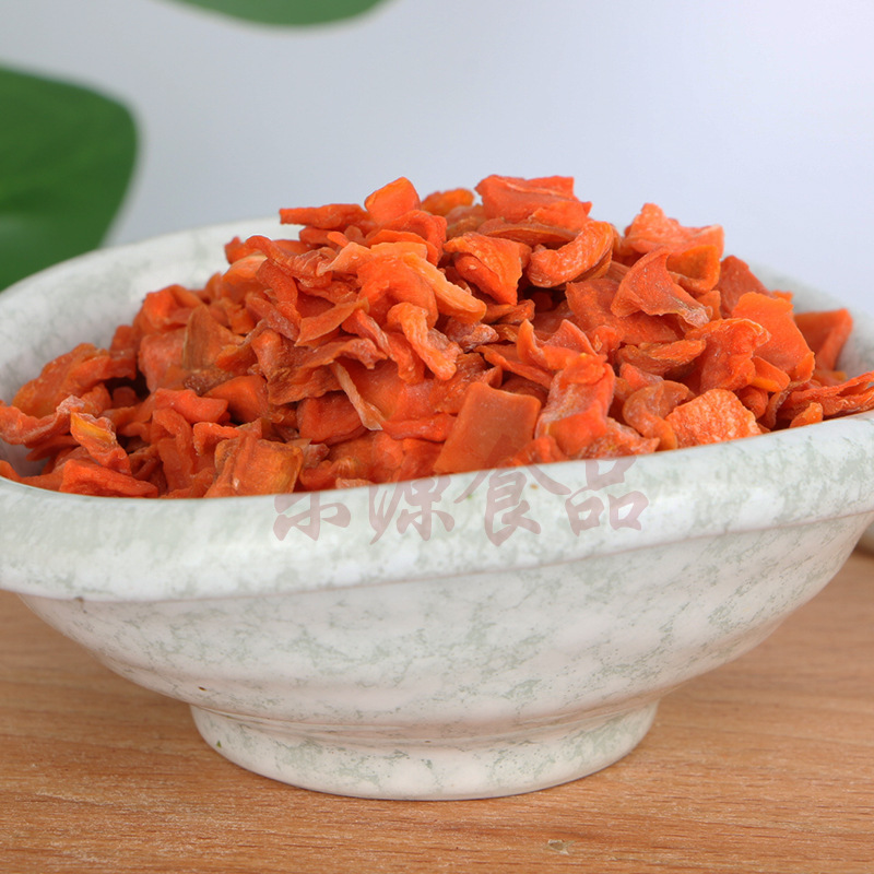 Manufacturer Processes Dehydrated Carrot Granules, Hot Air Drying Vegetable Granules, Instant Noodle Companion Carrot Granules