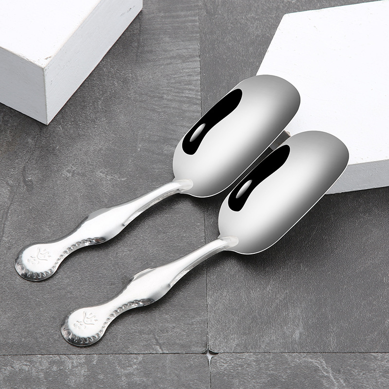 Stainless steel simple small tea spoon tea set accessories tea powder shovel coffee powder shovel tea spoon factory wholesale