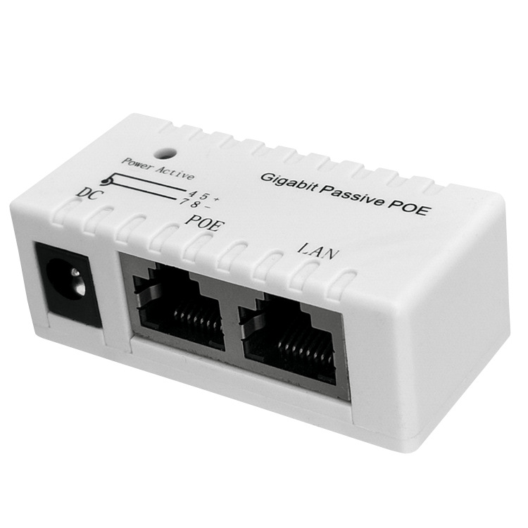 Gigabit single port passive POE power supply module one-wire through POE power supply box POE separator DC12-52v