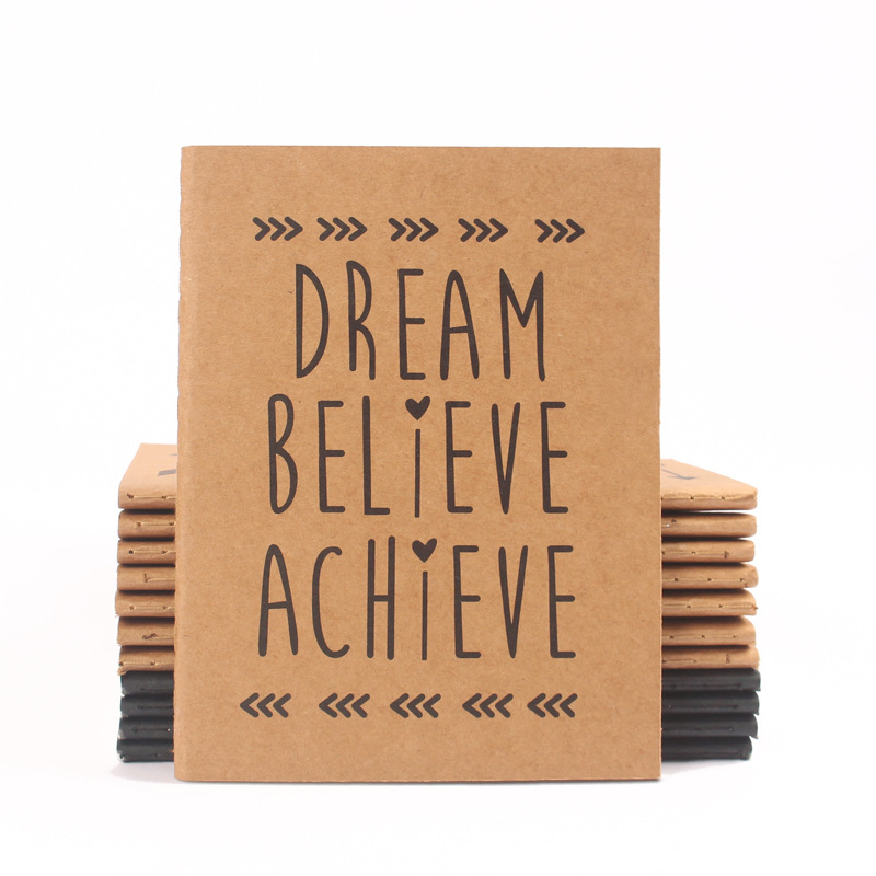 a6 Kraft paper cover notebook A5B5 learning notebook can be printed logo notepad foreign trade stationery gifts