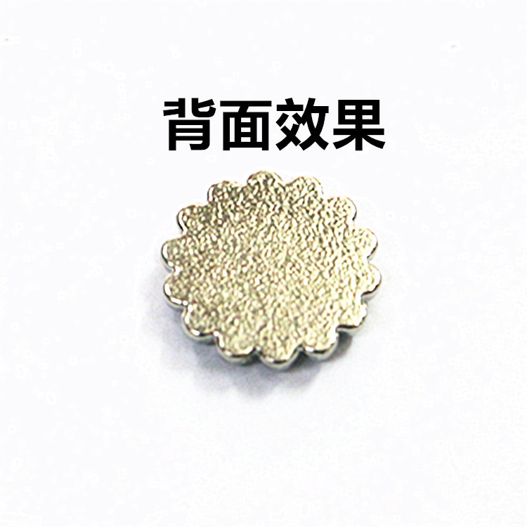 Factory direct 20mm flat chrysanthemum cloth buckle decorative buckle vintage wallet coin buckle handmade DIY leather buckle