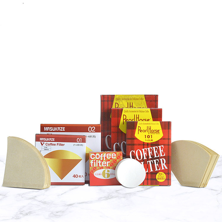 Оптовая продажа, конусные кофейные фильтры из древесной массы, для мокка-пота