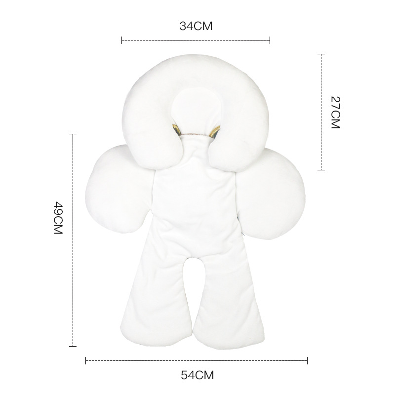 Cross-border Newborn Removable Thickened Cart Cushion Four Seasons Available Spine Anti-deviation Stereotyped Sleeping Cushion Headrest