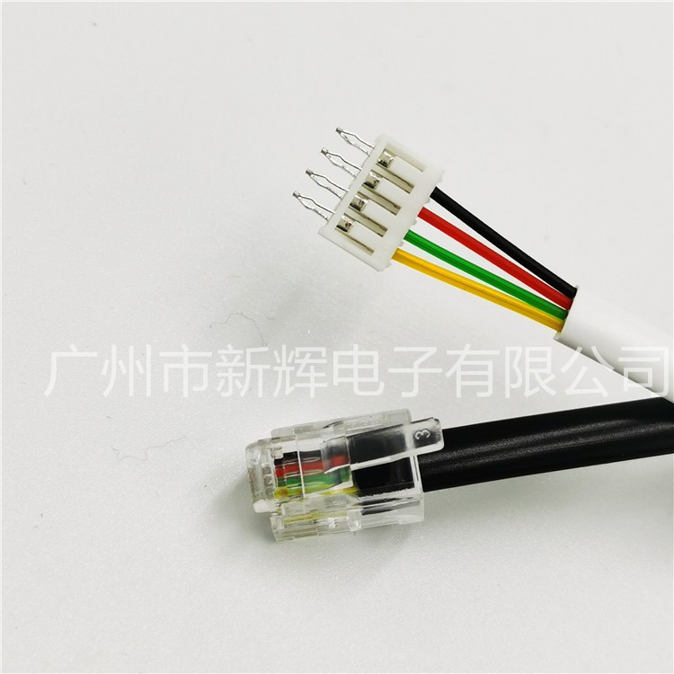 Telephone line 2-Core 4-core 6-core 8-core 10-core Crystal Head flat network cable jumper signal communication wire processing terminal