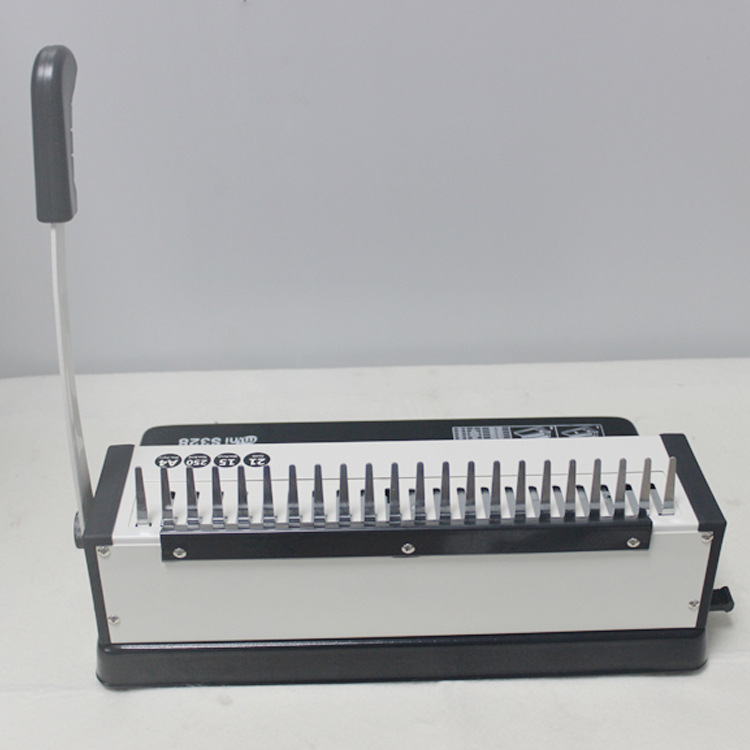 Binding MAchine S328 Rubber Ring Binding MAchine A4 StAndArd Book Clip Strip Binding MAchine 21 Holes Full DrAwing Knife Comb English Version