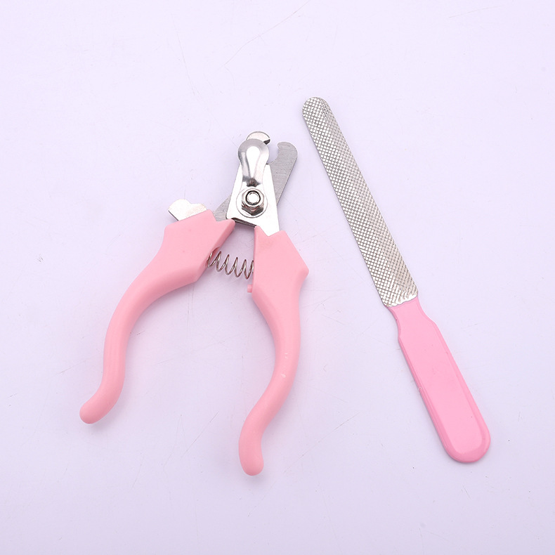 Pet nail clippers stainless steel nail clippers dog nail scissors pet nail clippers set multifunctional nail clippers