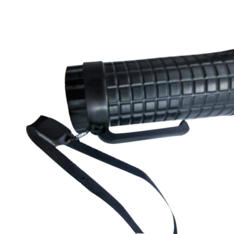 Baton spiral pattern LED traffic multi-function flash belt sling waist buckle battery flashlight baton