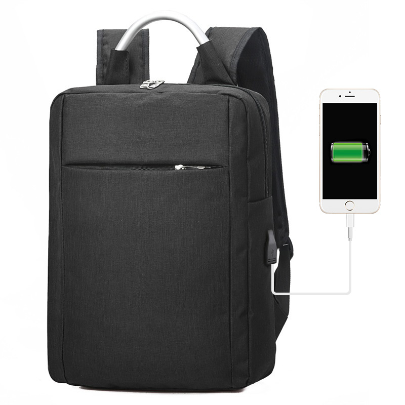 Cross-border spot computer backpack usb commuter simple business leisure backpack wear-resistant rechargeable business travel bag