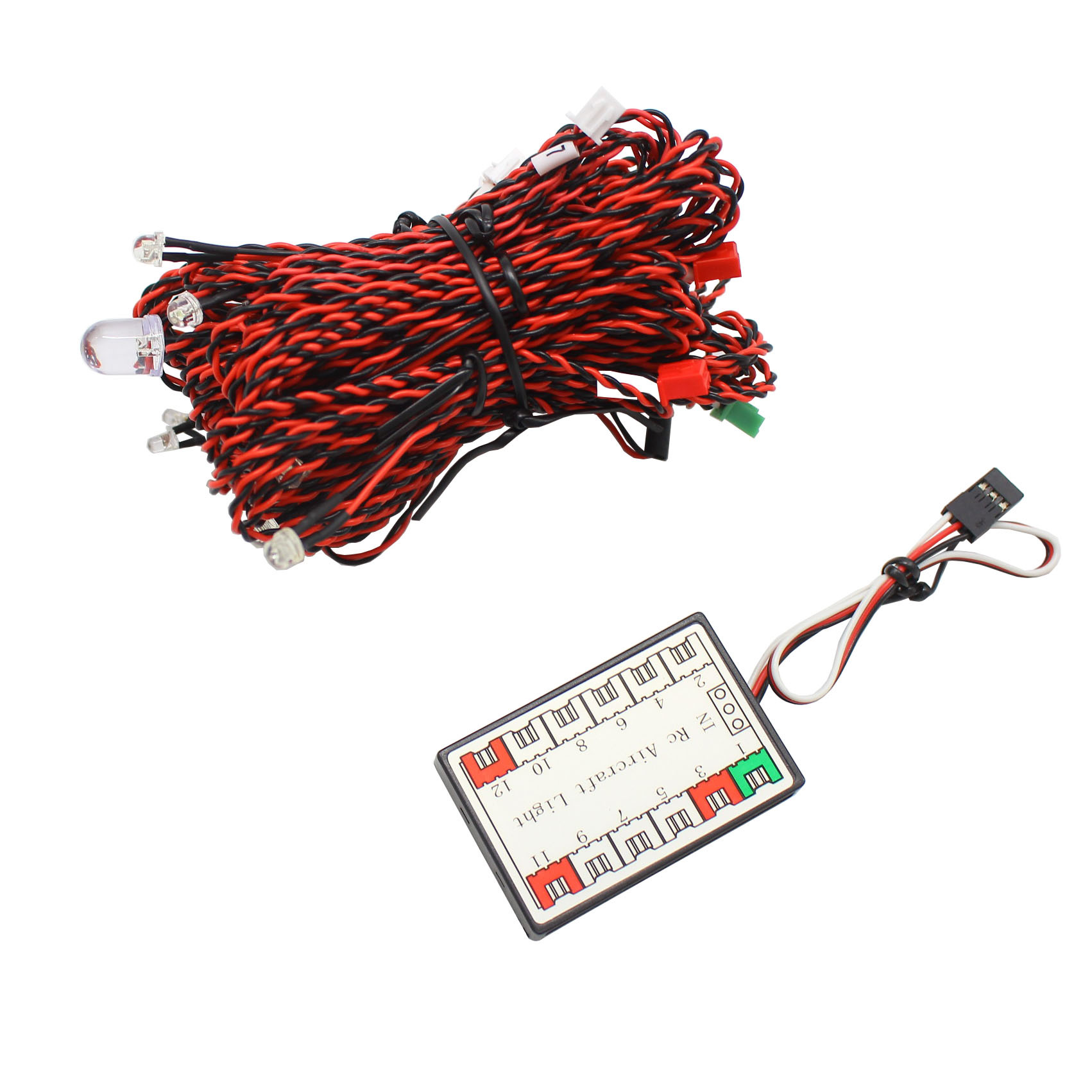 New Aircraft Light Set 12 Lights Straw Hat Lights 10mm Lights