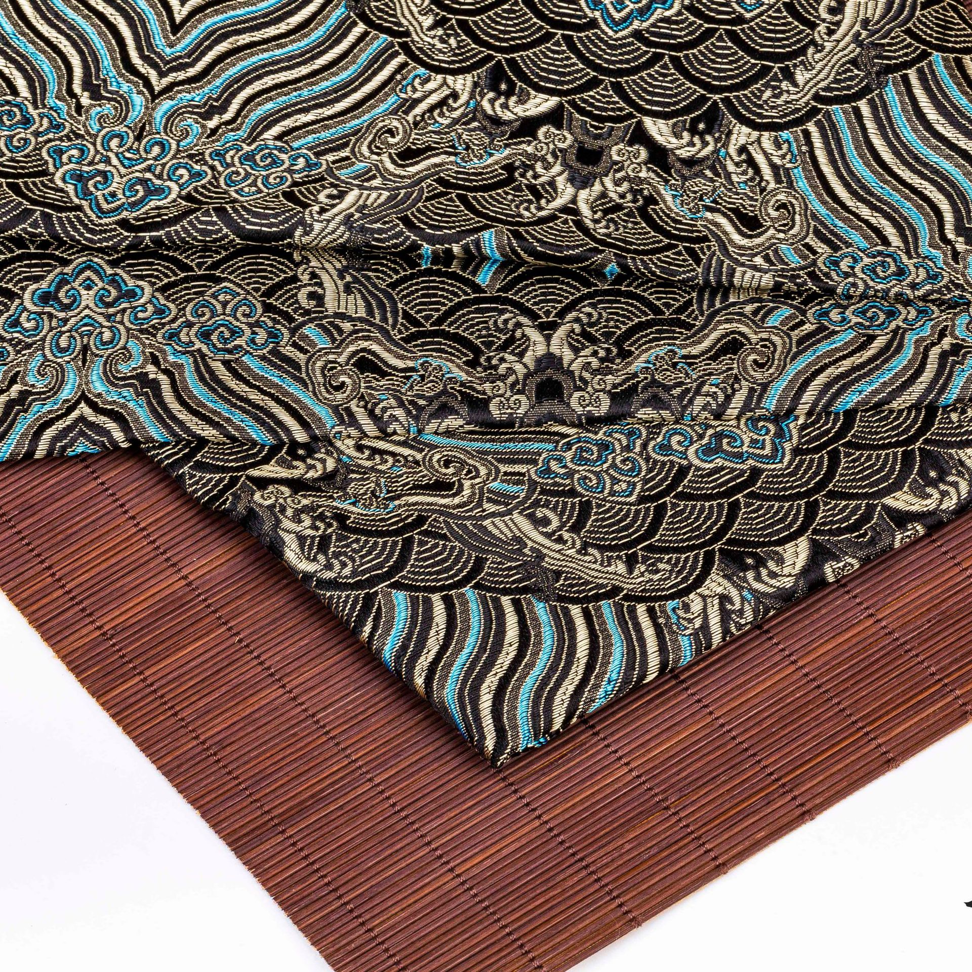 150 imitation three-five wave pattern brocade fabric cheongsam Tang costume stage clothing fabric packaging brocade box brocade cloth