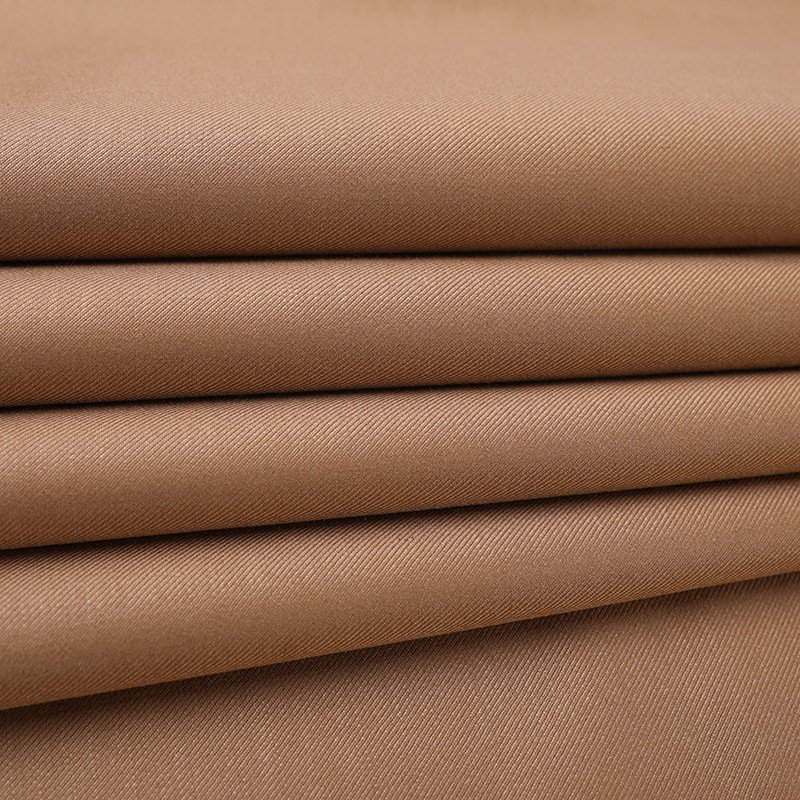 Tr480G Double-Layer Twill Fabric Trench Coat Uniform School Uniform Suit Fabric Fine Woven Long Sleeve