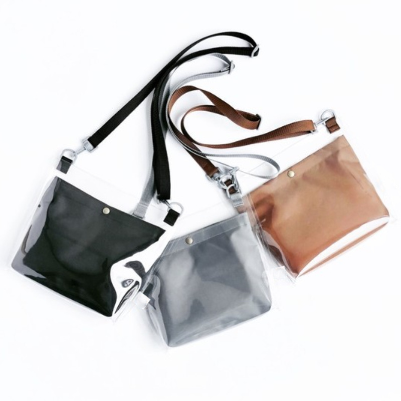 Корейская стильная полупрозрачная сумка через плечо, кроссбоди для девушек