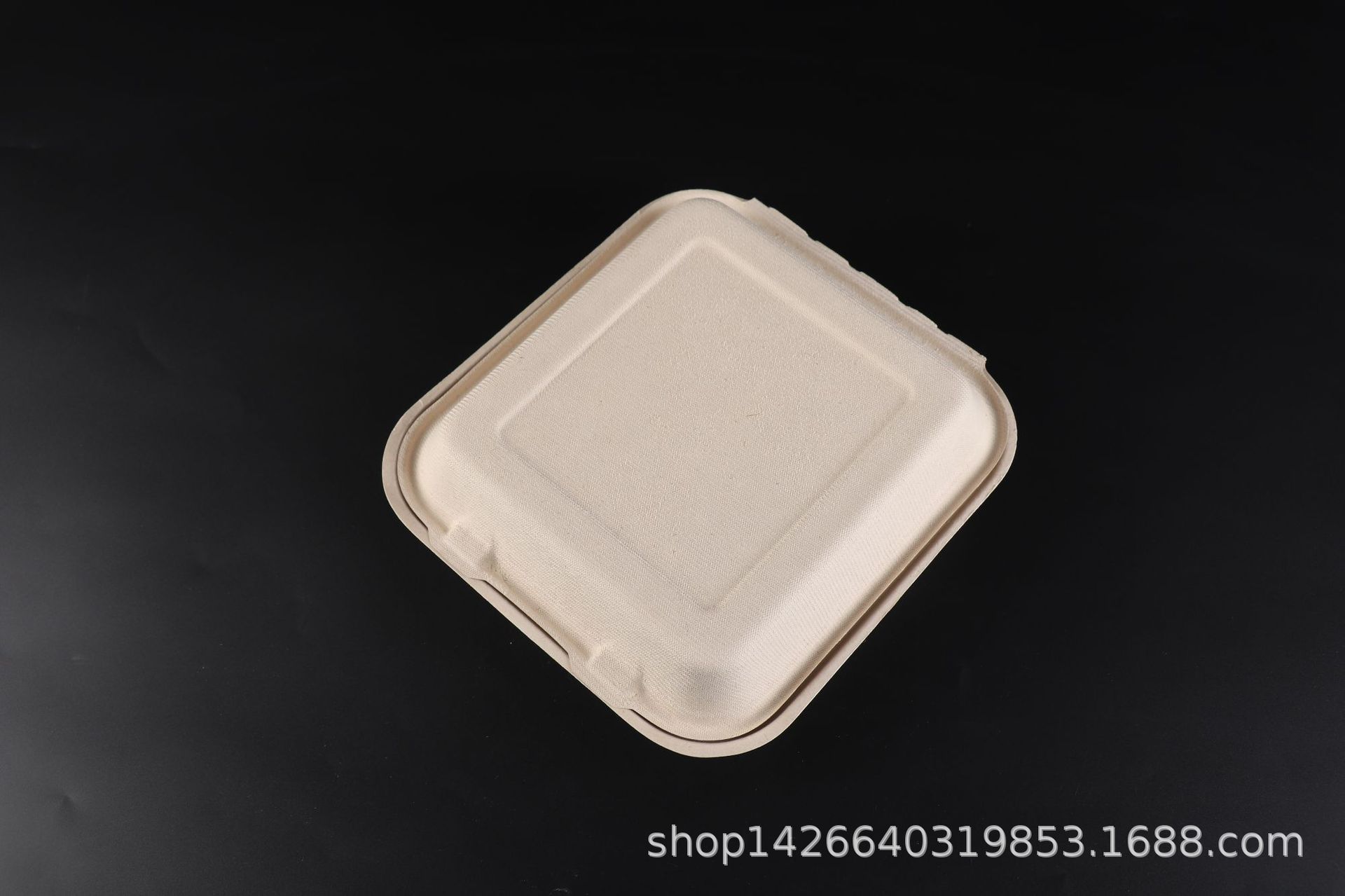 Yijia Yib026 Disposable Environmentally Friendly Degradable 89-inch Single-compartment Pulp Lunch Box Lunch Box Take-out Lunch Box