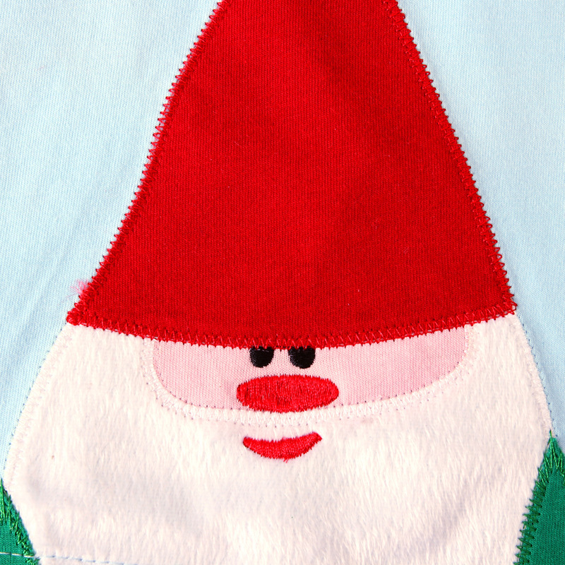 Children's European and American Spring and Autum Boys' Santa Claus Long-Sleeved Home Clothes Two-Piece Set Kidsren's Clothing Ins