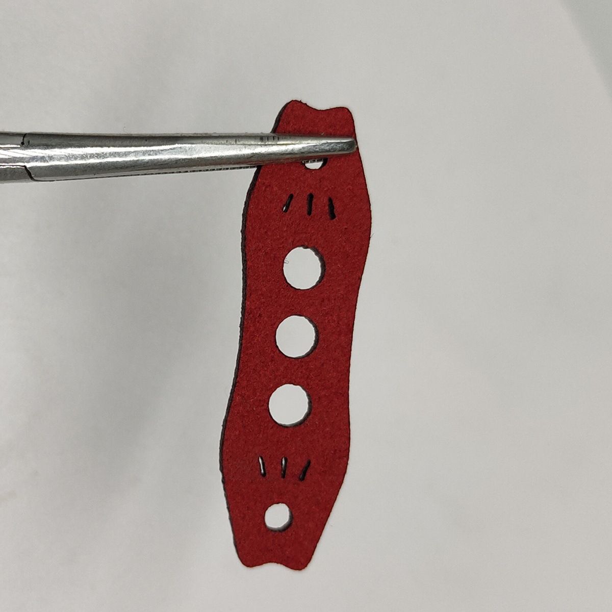 Outdoor Shooting Competition Competitive Ultra Fiber Leather Pocket Positioning Leather Pocket Silencer Internet Popular Leather Pocket Flat Leather Pocket Slingshot Accessories