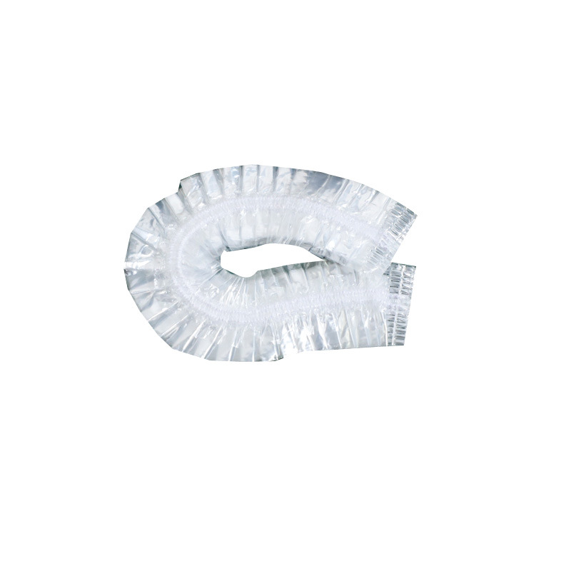 White Transparent Disposable Hair Cap Hairdresser Thickened Disposable Bar Shower Cap Kitchen Oil-proof Shower Cap Set