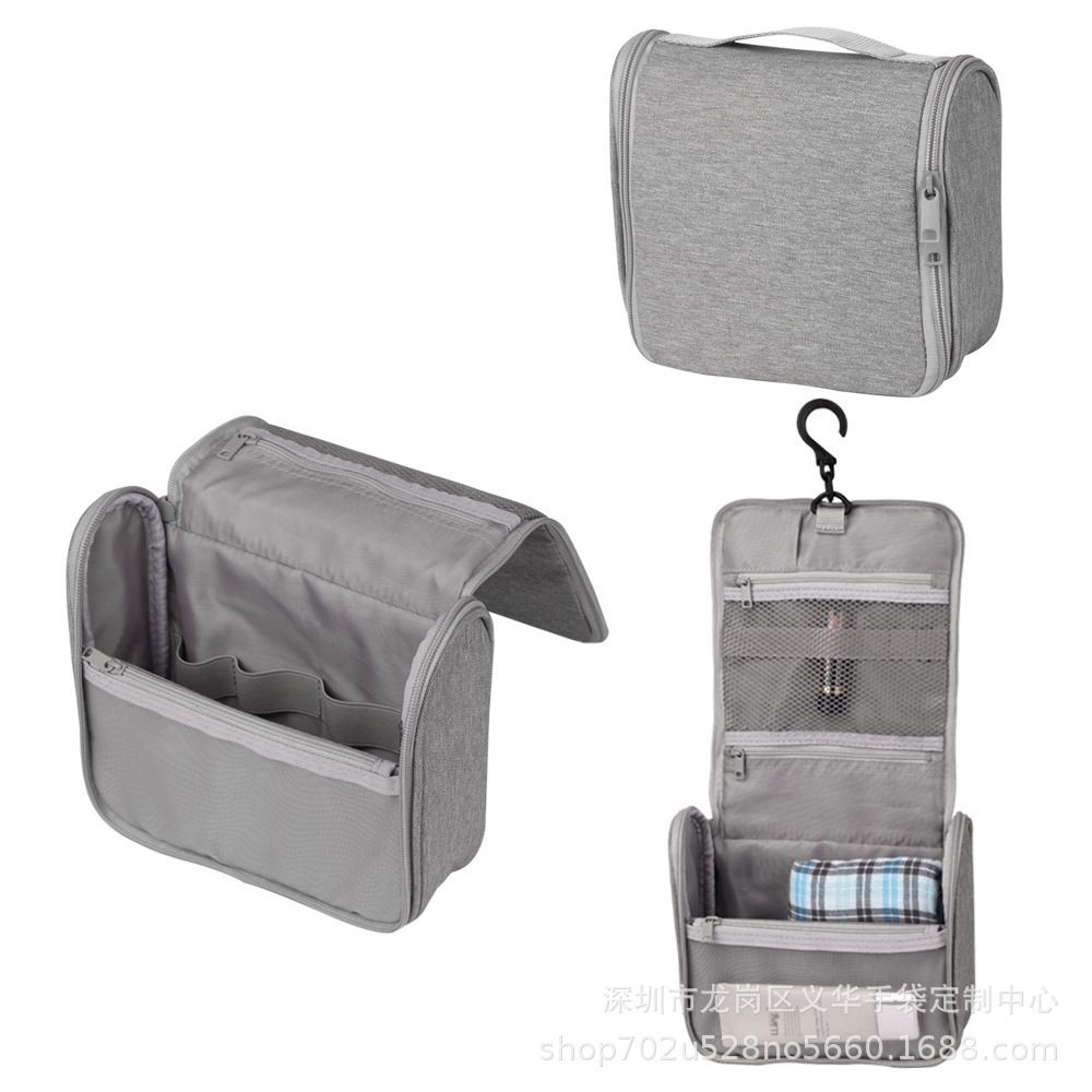 Manufacturer Supplies Large Quantities, Unprinted Waterproof Toiletry Bag, Hanging Travel Cosmetics Bag, Japanese Cosmetic Bag