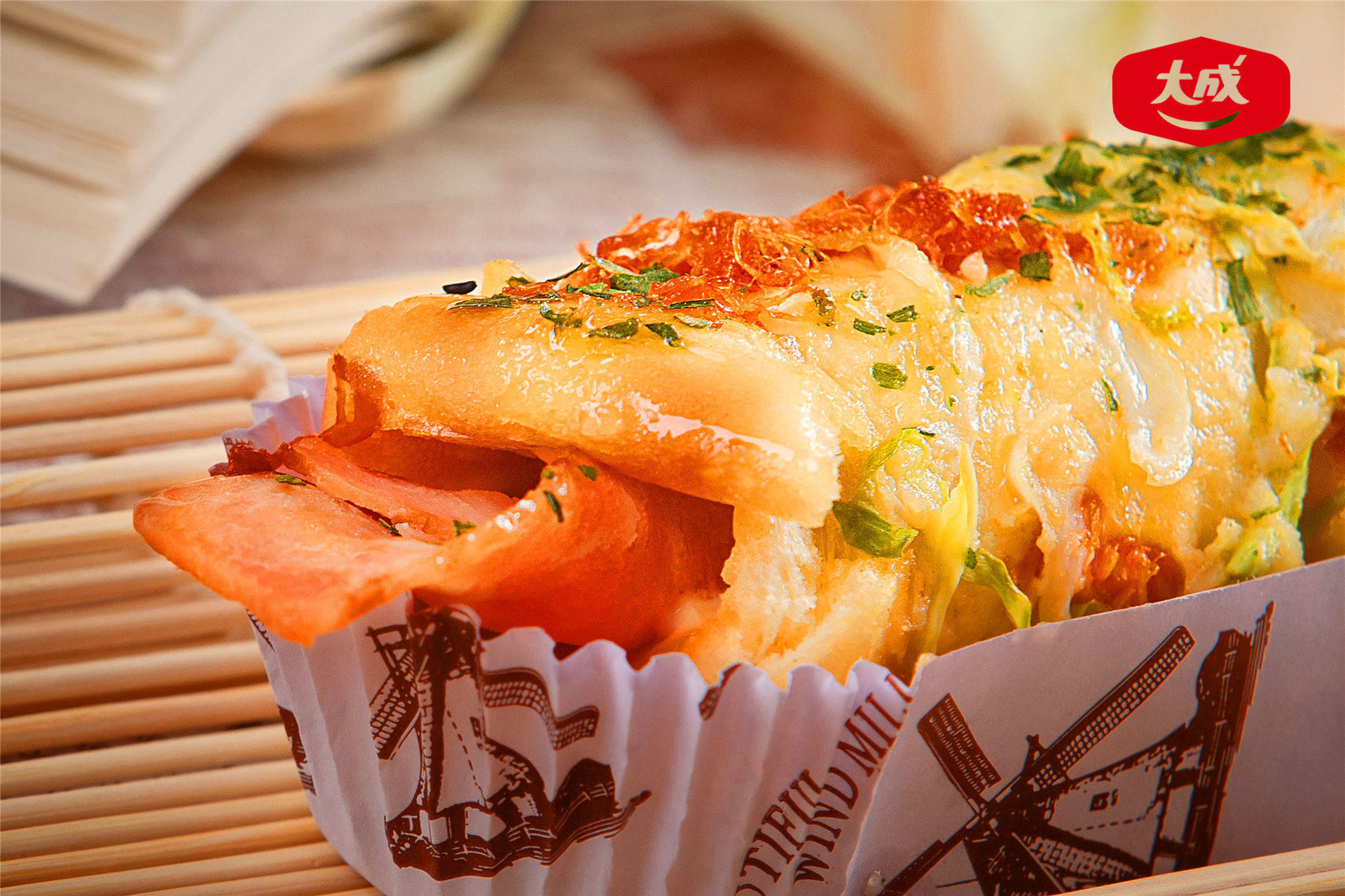 Bacon meat slices become super value bacon 1kg 22*4cm baked barbecue pizza hand-made pancakes commercial about 42 pieces