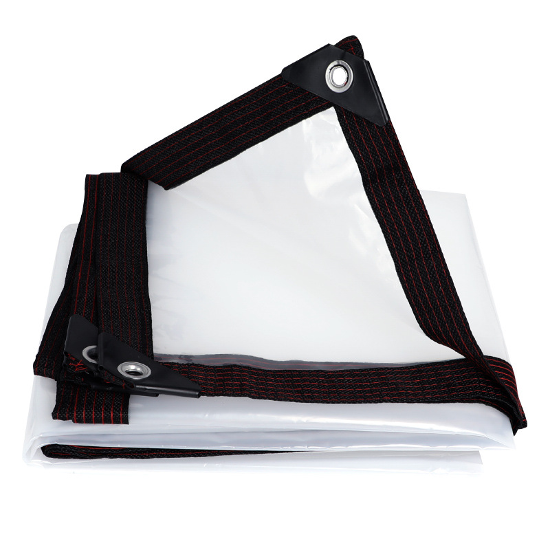 Wholesale thickened pe plastic outdoor insulation windproof canopy cloth rain-proof waterproof cloth translucent tarpaulin rain-proof fabric