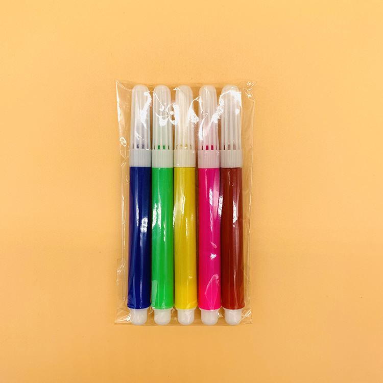 Children's mini washable watercolor pen bag manufacturers wholesale 101,3,4 Pack, 5 Pack, 6 Pack