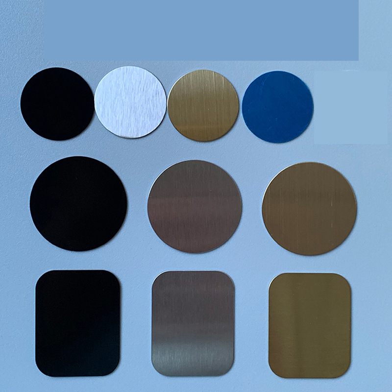 Gold Silver Black Rose Gold Magnetic Piece Round Stainless Iron Mobile Phone Holder Patch Iron Piece Round Piece