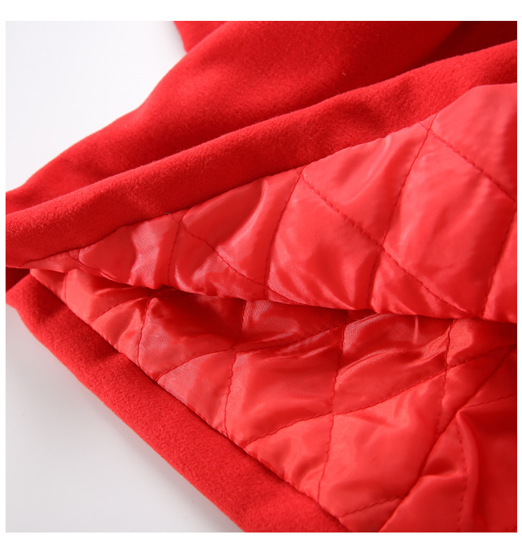 Winter New Girls' Embroidered Cheongsam Dress New Year Thickened Chinese Style Red Children's Tang Suit New Year Clothes