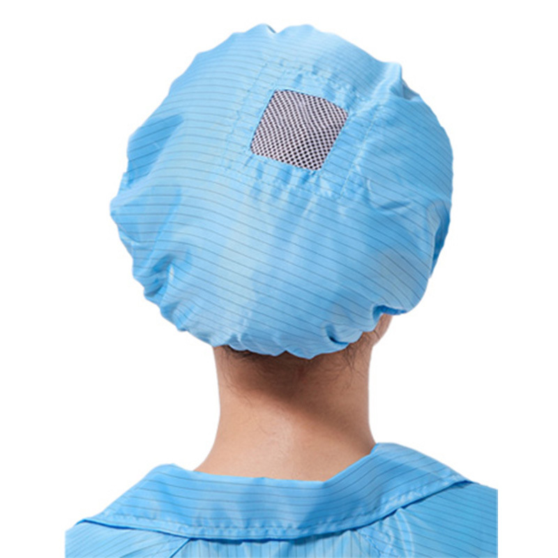 Anti-static hat factory dust-free workshop dust-proof cap anti-static round cap shower cap dust-free anti-static work cap
