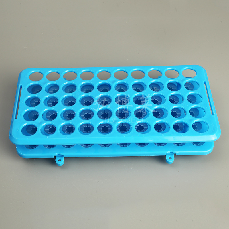 Manufacturers supply plastic rack 50-hole multifunctional centrifuge tube rack 50-hole multi-purpose silicone centrifuge tube test tube rack
