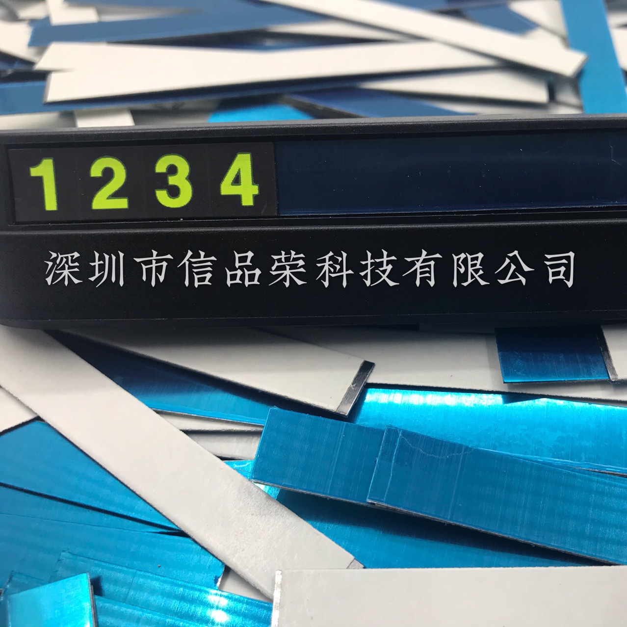 Factory Direct temporary parking sign magnetic suction patch with adhesive magnetic suction shrapnel 98mm digital number magnetic suction iron sheet