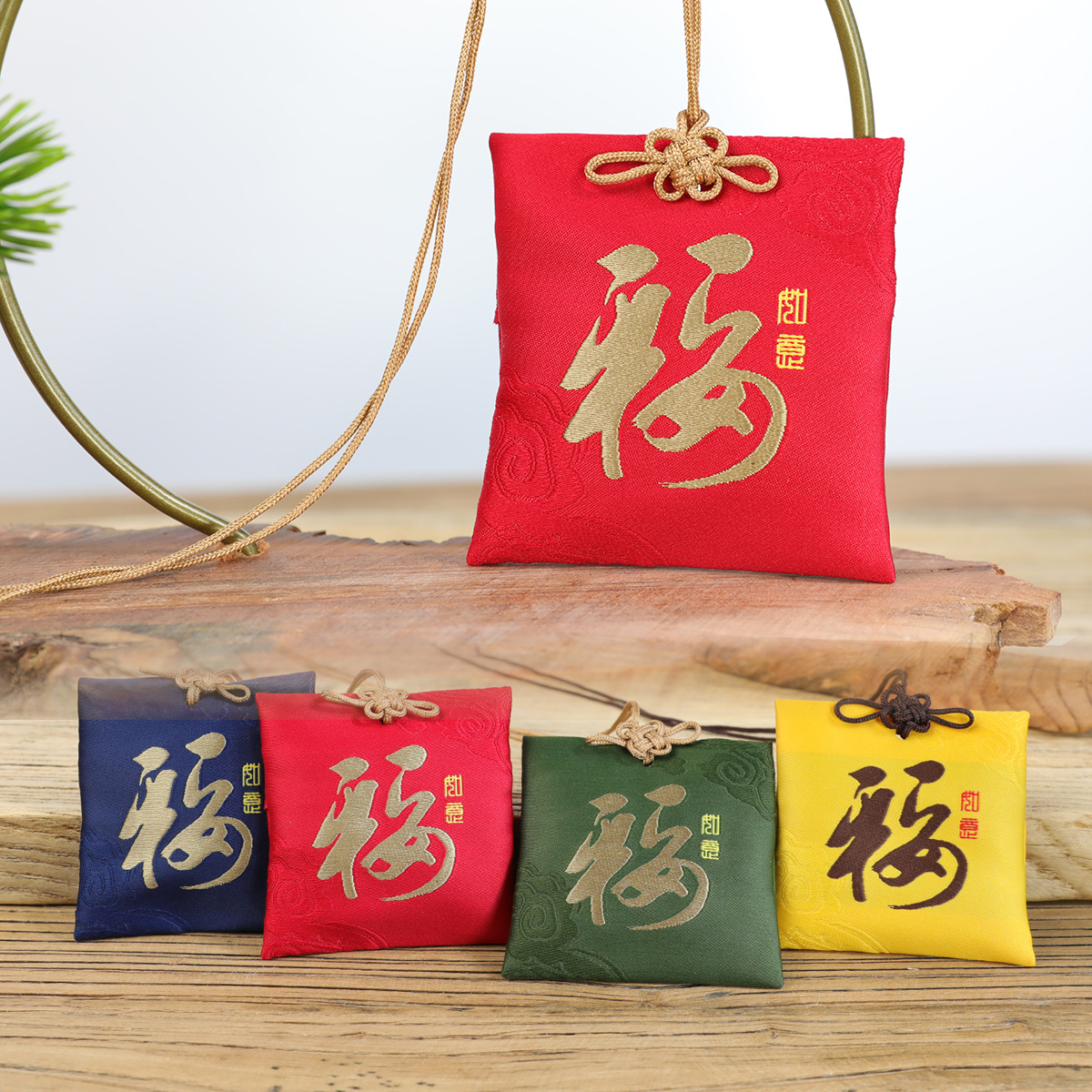 Factory wholesale custom Dragon Boat Festival sachet skin bedroom sachet bag Chinese medicine powder Fang Fu bag carry-on purse car empty bag