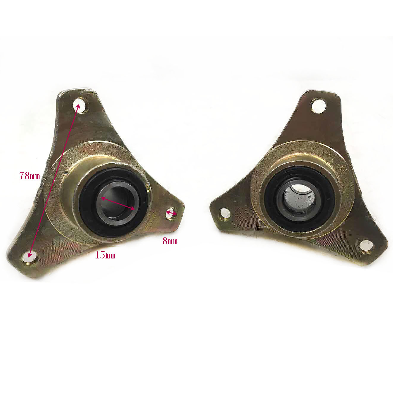 Квадроцикл Четырехколесный ATV Го-карт Модифицированный Передний Узел Фиксированное Кресло Трехотверстное Колесное Ядро Фланцевое Кресло Внутреннее Отверстие 15мм