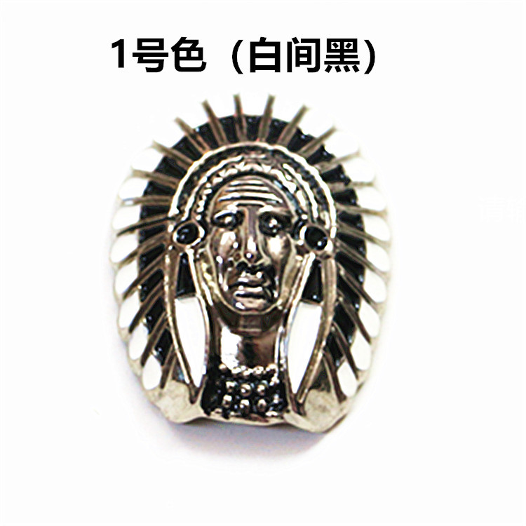 Indian Cloth Buckle Handmade DIY Vintage Leather Decorative Buckle Embossed Alloy Wallet Buckle Factory Outlet