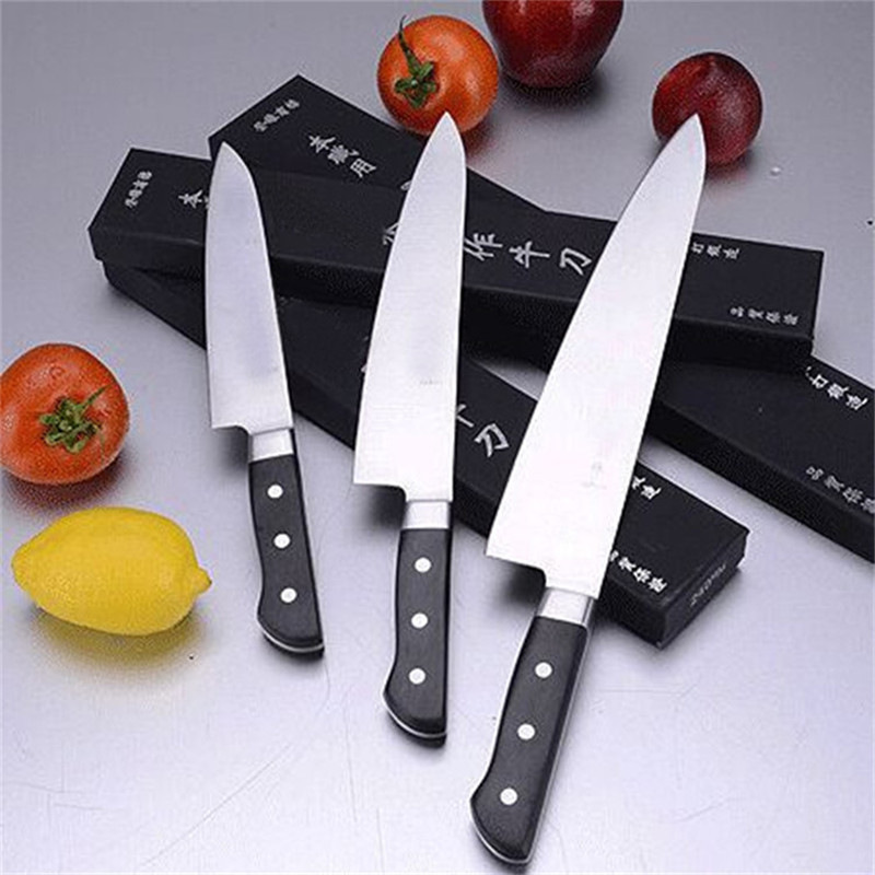 Guan Ju beef knife sushi knife cooking knife bayonet bar fruit knife chef knife split knife Western chef knife