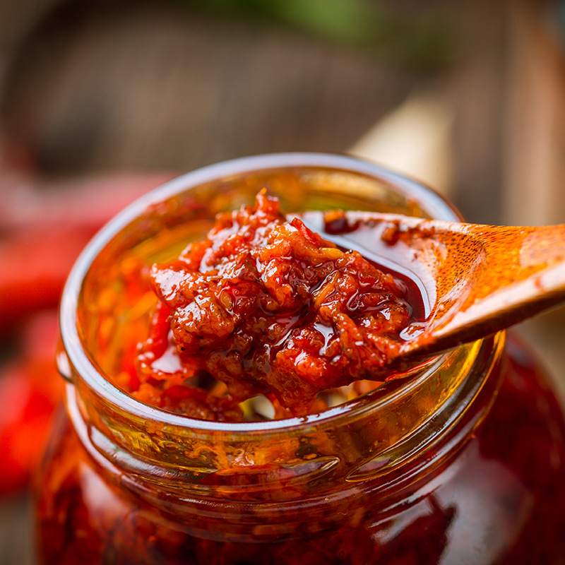 Hunan specialty Junjie sanspicy garlic and chili sauce chopped chili rice bibimbap salad chili sauce factory direct supply wholesale