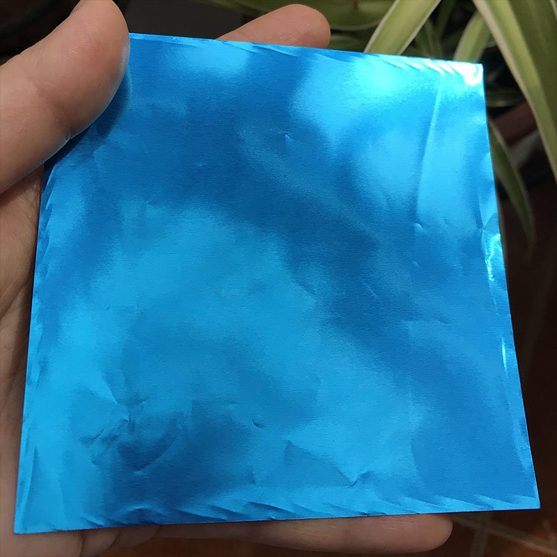 Color tin foil gold and silver smooth surface 12*12cm Buddha jump Wall tea Brown black sugar Sesame pill candy packaging aluminum foil paper