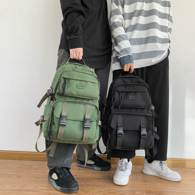 Wholesale Korean Oxford Cloth Backpack Men and Women Large Capacity Student Schoolbag Casual Outdoor Travel Backpack Customized