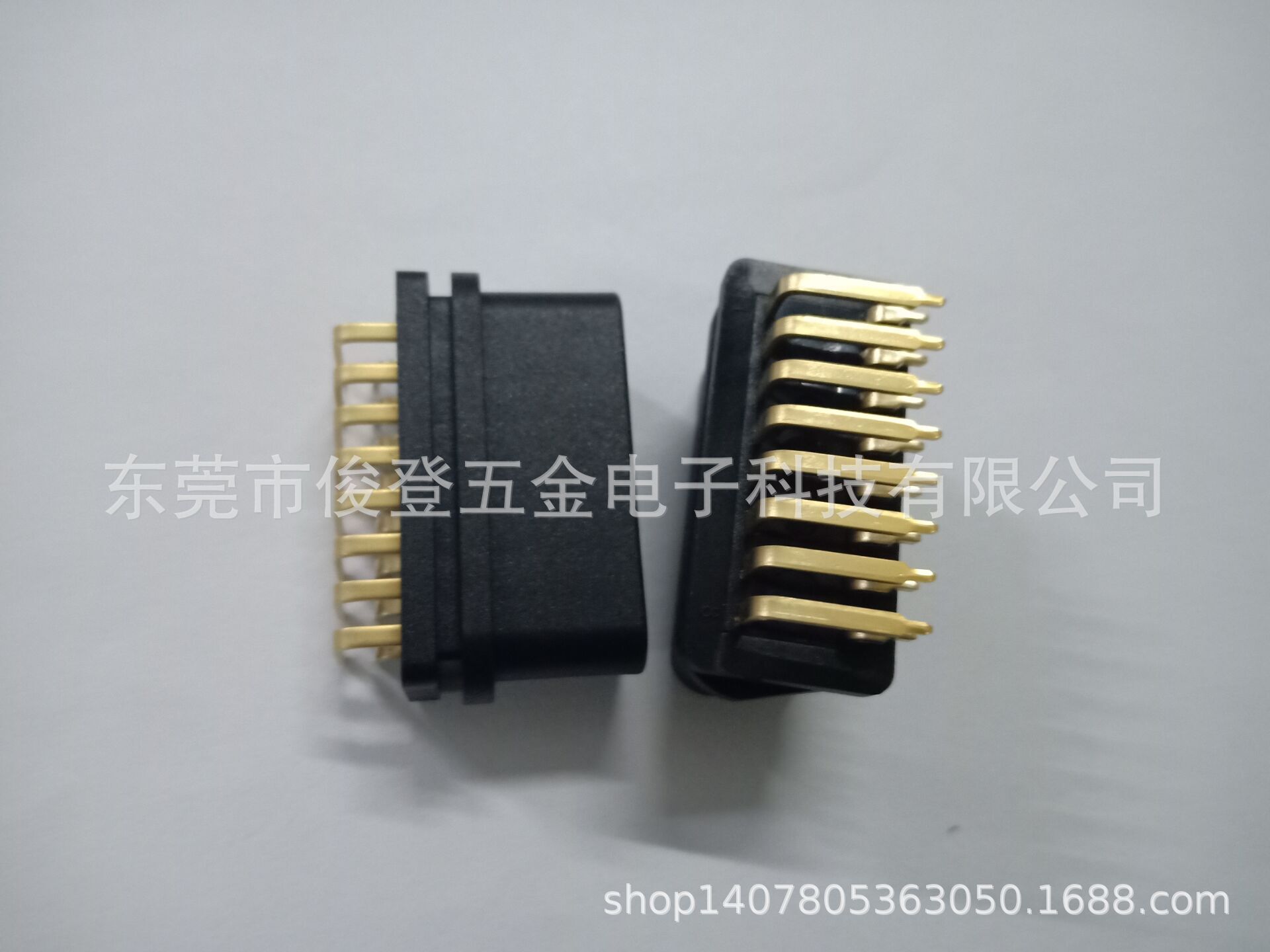 Manufacturers sell OBD2 curved pin female