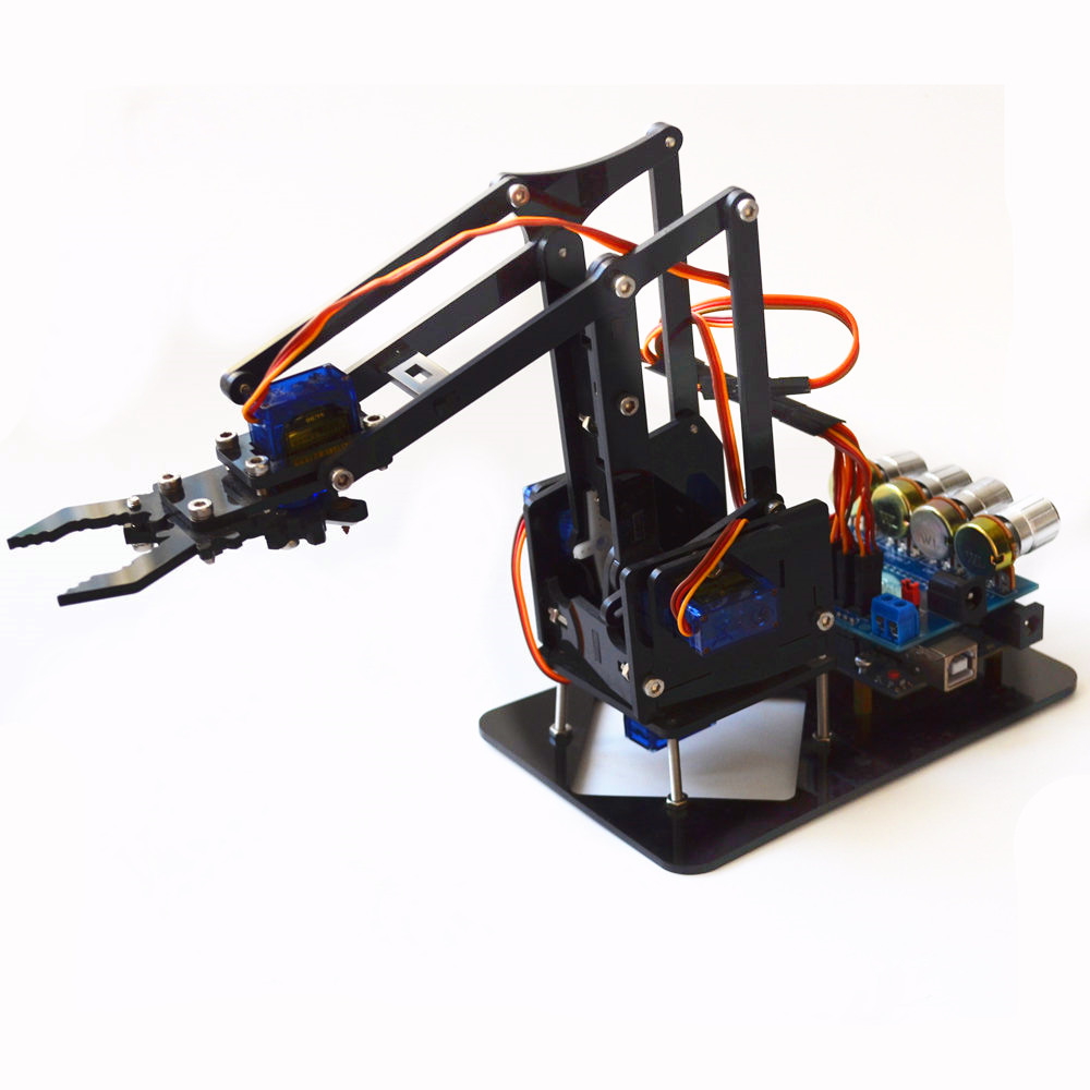 DIY manipulator mechanical arm robot mechanical claw SG90 Raspberry Pi UNO kit Economic version