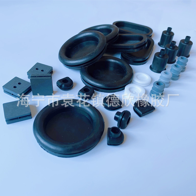 Factory Direct Sales Silicone Wire Protection Wire Buckle Waterproof Sealing Ring Fixed Card Sleeve through Hole through Coil Rubber Wire Protection Ring