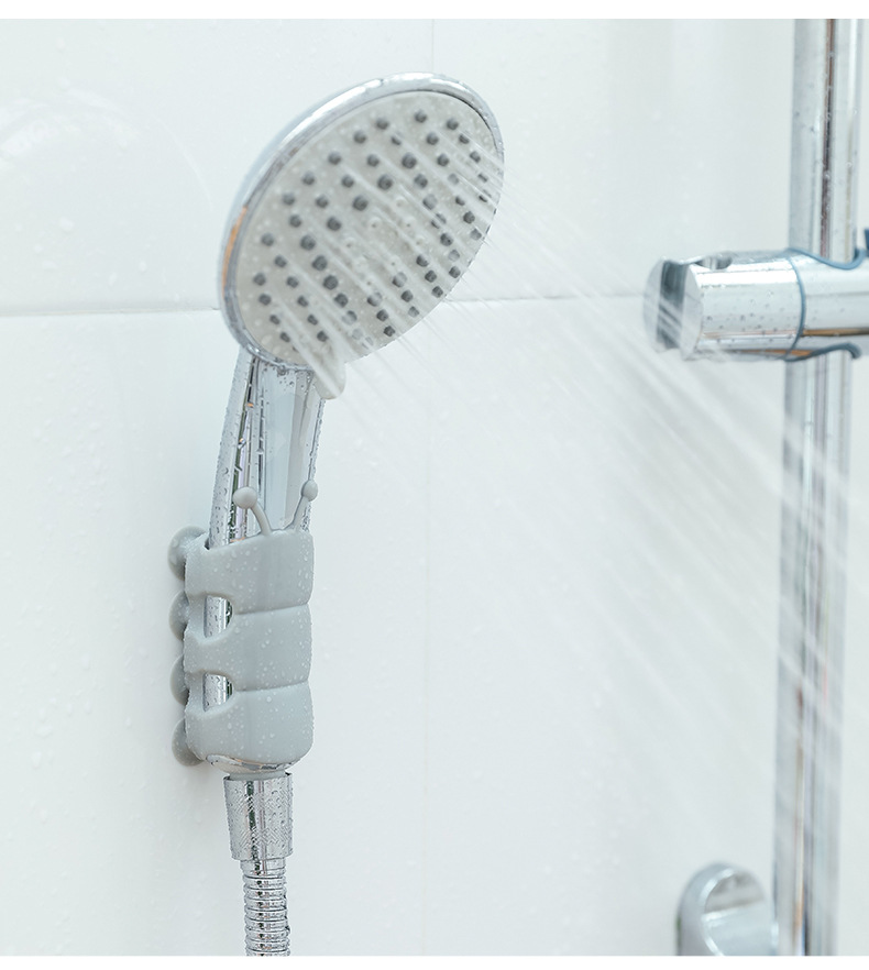Shake the sound of the same type of shower sucker bracket non-perforated bathroom nozzle sucker stick shower head fixed