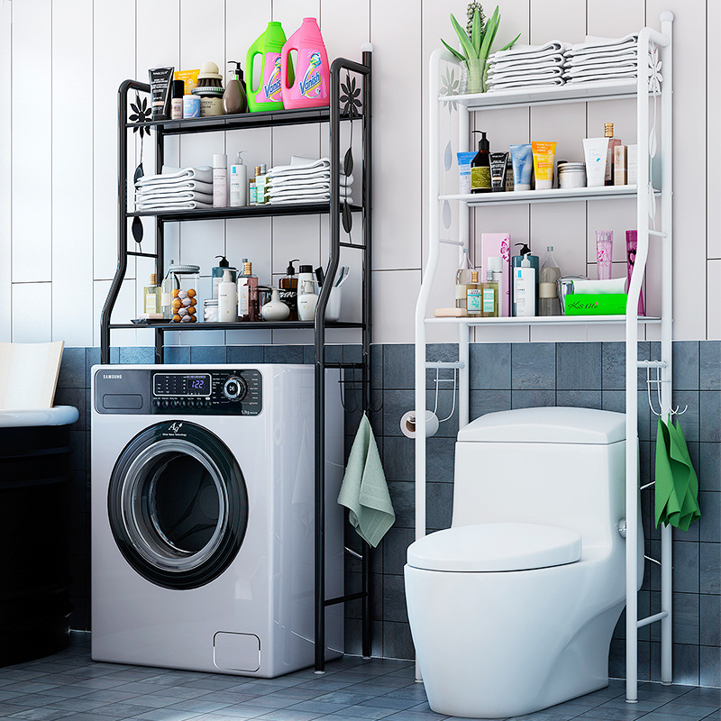 Безсверловой туалетный стеллаж для ванной, стеллаж для стиральной машины, напольный туалетный стеллаж