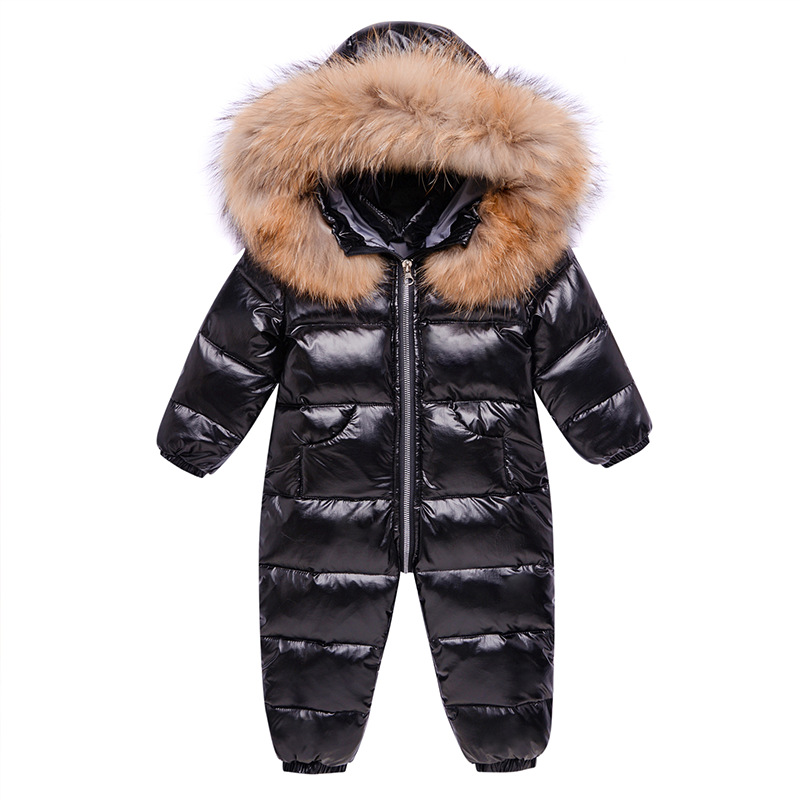 Factory direct baby down jacket men's baby down jumpsuit thickened girls' down jacket