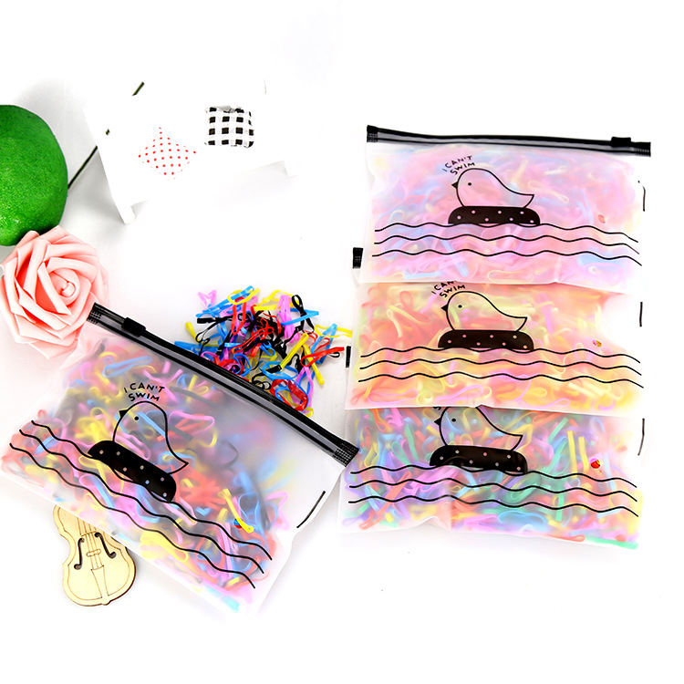Customized Small Chick Bag Kidsren's Colorfulful Disposable Small Rubber Band for Strong Pulling and Continuously Hair Rubber Band Headband Recommended