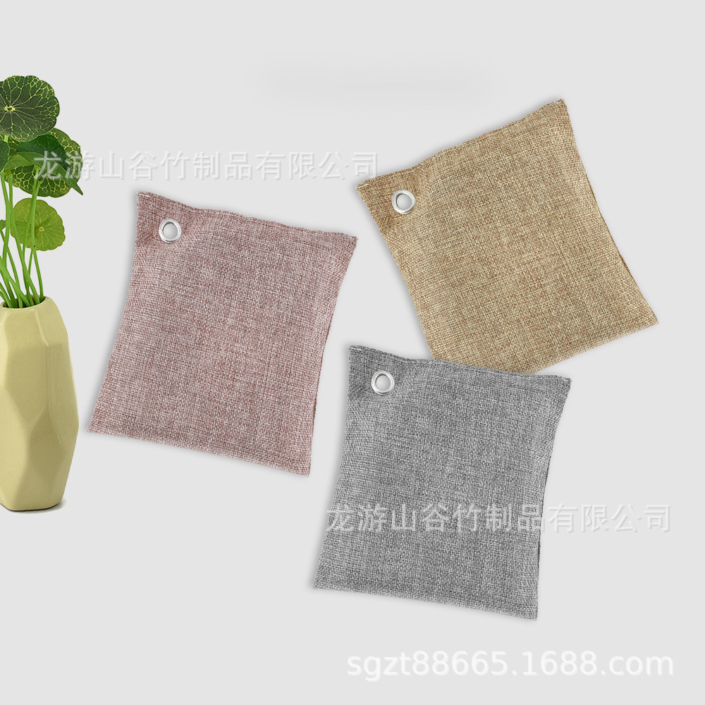 Amazon Cross-Border Charcoal Bag Bamboo Charcoal Bag Car Deodorizing Formaldehyde Activated Carbon Bag 200g Charcoal Bag for Home Use