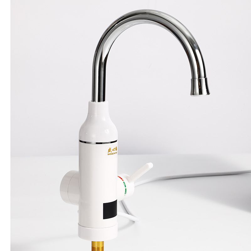 Electric Heating Faucet Household Kitchen and Sanitary Quick-heating Cold and Hot Display Dual-purpose Instant-heating Water Heater Thermostatic Heating Faucet