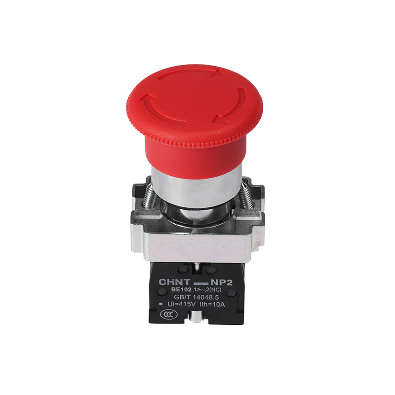 Zhengtai emergency stop button switch NP2-BS542 emergency stop rotary reset BE102 Contact 1 normally closed