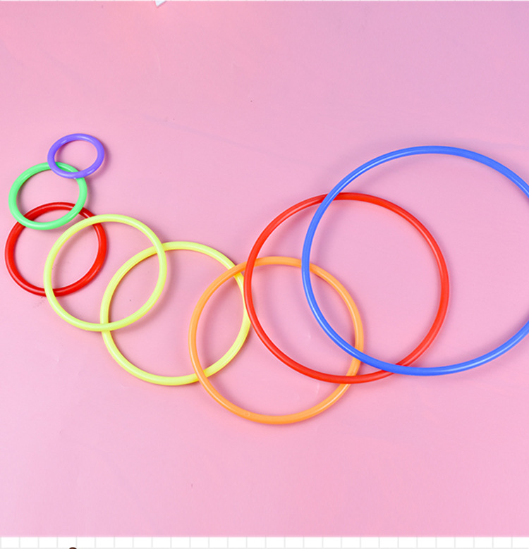 Solid ferrule throwing circle night market stall ferrule colorful circle plastic circle spot wholesale factory direct sales