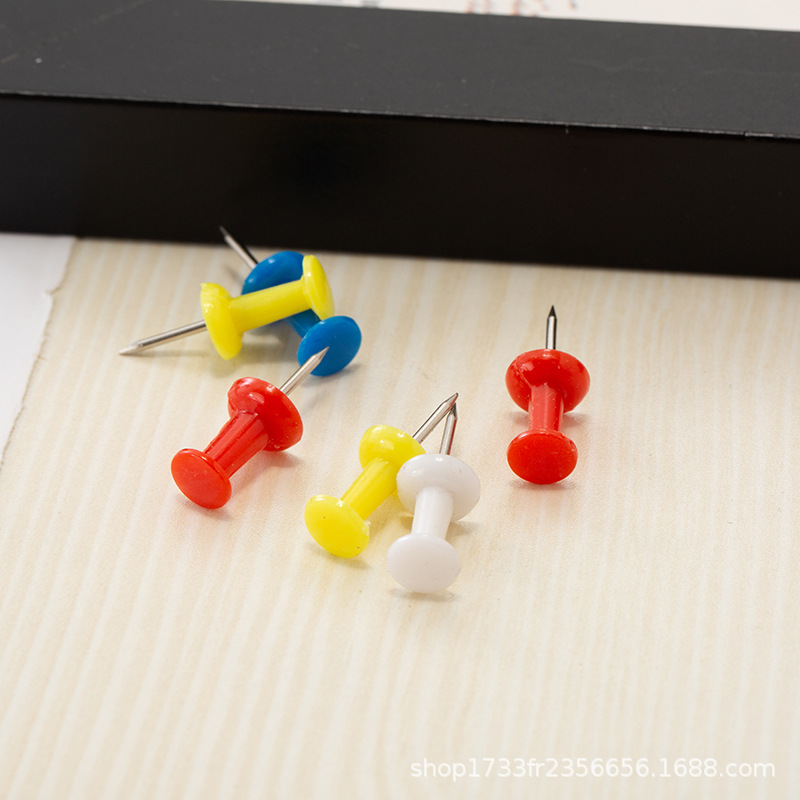 Цветные I-образные гвозди для творчества, пробковые пластиковые кнопки