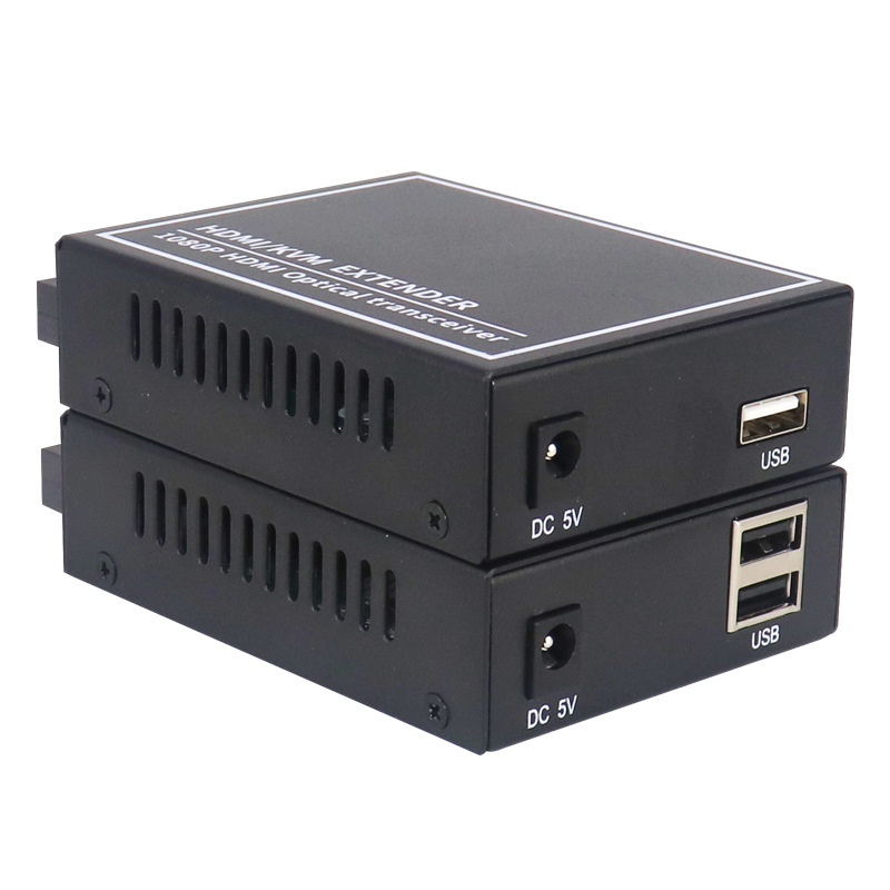 Yonghang HD-optical fiber transmitter 1 channel HD video optical transceiver + USB extension transceiver KVM optical transceiver