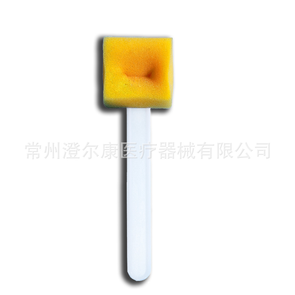 Factory Direct sale disposable medical straight handle disinfection brush sponge brush skin preparation brush medical equipment cleaning brush